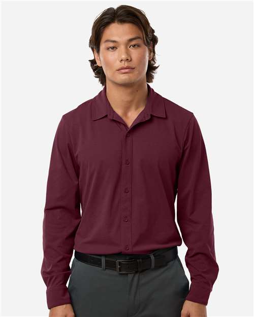 AllPro 41SPLS Men's Pro-Flex Sorona? Button Down Shirt - Front view
