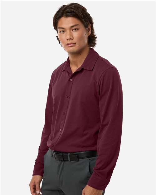 AllPro 41SPLS Men's Pro-Flex Sorona? Button Down Shirt - Side view