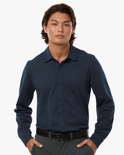 AllPro 41SPLS Men's Pro-Flex Sorona? Button Down Shirt - Front view