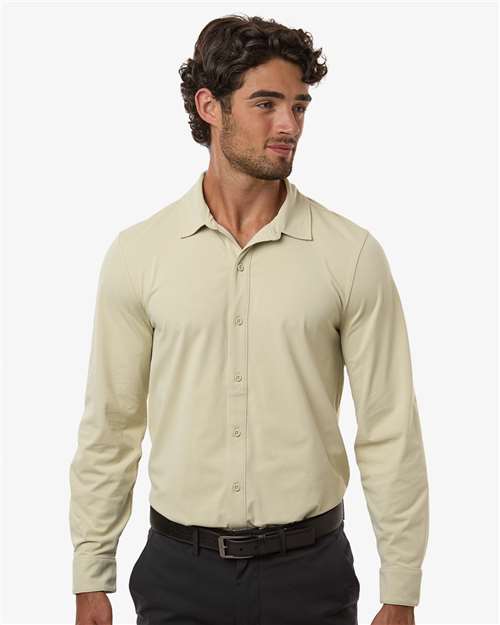 AllPro 41SPLS Men's Pro-Flex Sorona? Button Down Shirt - Front view