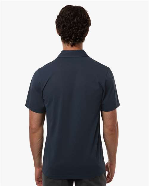 AllPro 41SPSS Men's Pro-Flex Sorona? Button Down Short Sleeve Shirt - Back view