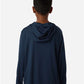 AllPro 48510Y Youth Pro-Lock Performance Hooded Long Sleeve T-Shirt - Back view