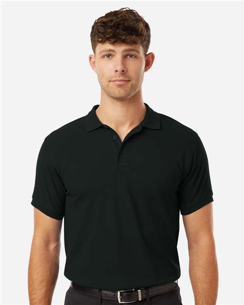 AllPro 62800T Men's Tall Pique Polo - Front view