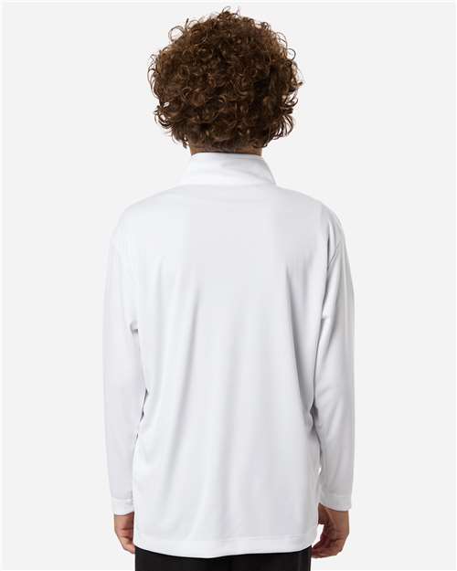 AllPro 41870Y Youth Pro-Lock Performance Quarter-Zip Pullover - Back view
