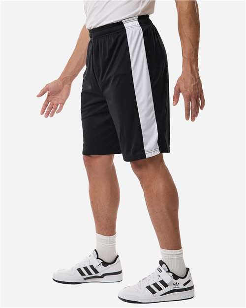 Team 365 TT115B Unisex Zone Performance Reversible Shorts - Side view