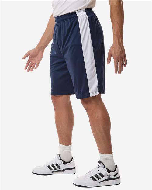 Team 365 TT115B Unisex Zone Performance Reversible Shorts - Side view