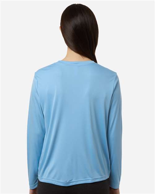 CORE365 CE10LW Women's Capital Performance Long Sleeve T-Shirt - Back view