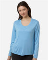 CORE365 CE10LW Women's Capital Performance Long Sleeve T-Shirt - Front view