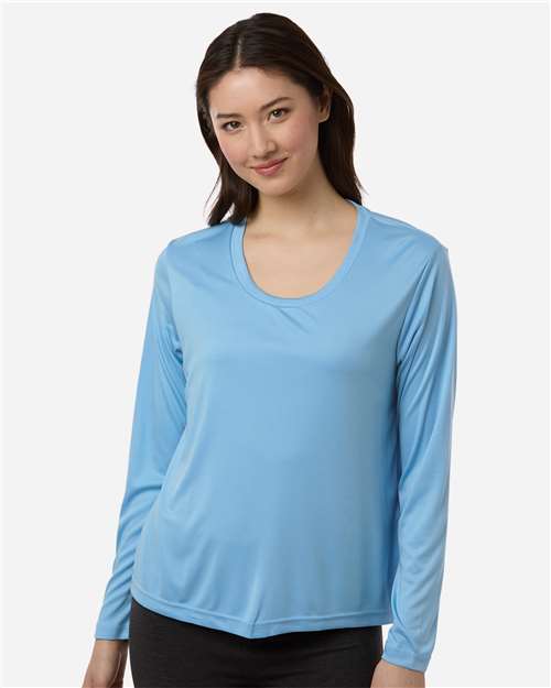 CORE365 CE10LW Women's Capital Performance Long Sleeve T-Shirt - Front view
