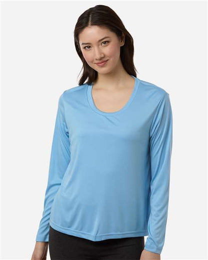 CORE365 CE10LW Women's Capital Performance Long Sleeve T-Shirt - Front view