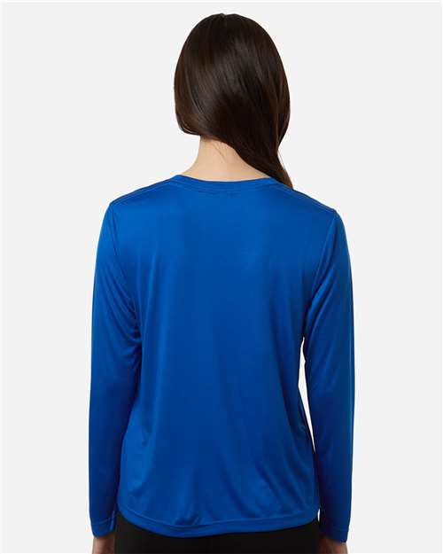 CORE365 CE10LW Women's Capital Performance Long Sleeve T-Shirt - Back view