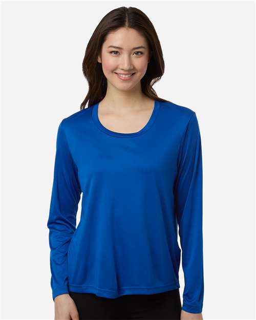 CORE365 CE10LW Women's Capital Performance Long Sleeve T-Shirt - Front view