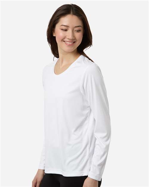CORE365 CE10LW Women's Capital Performance Long Sleeve T-Shirt - Side view