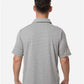 Team 365 TT125 Men's Relay Heathered Stripe Polo - Back view