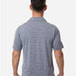 Team 365 TT125 Men's Relay Heathered Stripe Polo - Back view