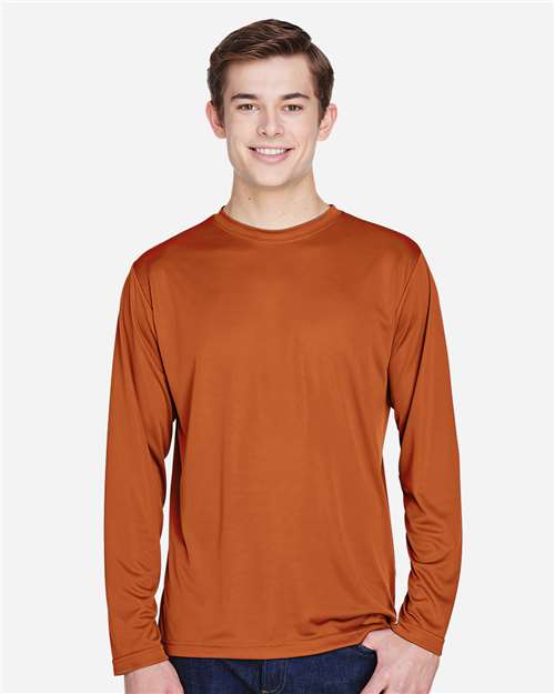 Team 365 TT11L Men's Zone Performance Long Sleeve T-Shirt - Front view