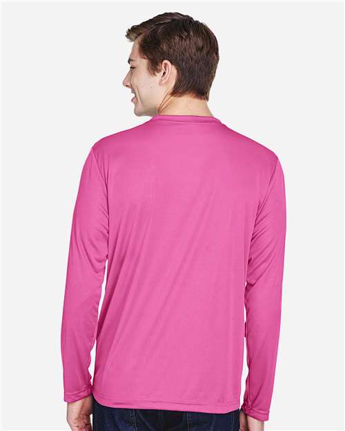 Team 365 TT11L Men's Zone Performance Long Sleeve T-Shirt - Back view