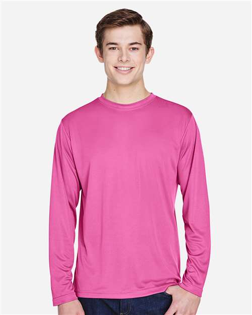 Team 365 TT11L Men's Zone Performance Long Sleeve T-Shirt - Front view