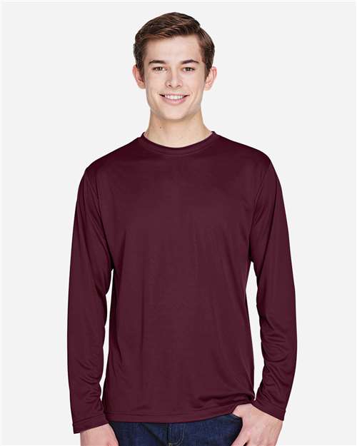 Team 365 TT11L Men's Zone Performance Long Sleeve T-Shirt - Front view