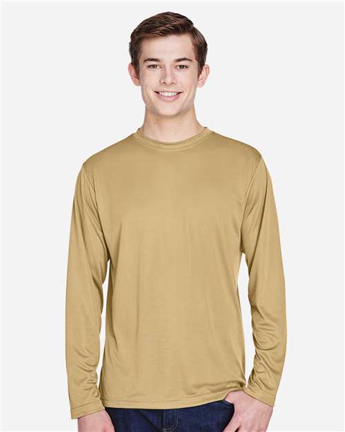 Team 365 TT11L Men's Zone Performance Long Sleeve T-Shirt - Front view