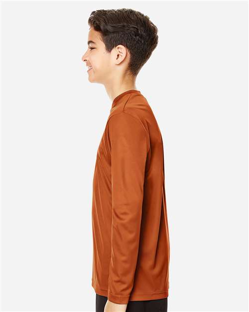 Team 365 TT11YL Youth Zone Performance Long Sleeve T-Shirt - Side view