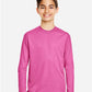 Team 365 TT11YL Youth Zone Performance Long Sleeve T-Shirt - Front view