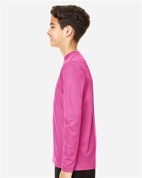 Team 365 TT11YL Youth Zone Performance Long Sleeve T-Shirt - Side view