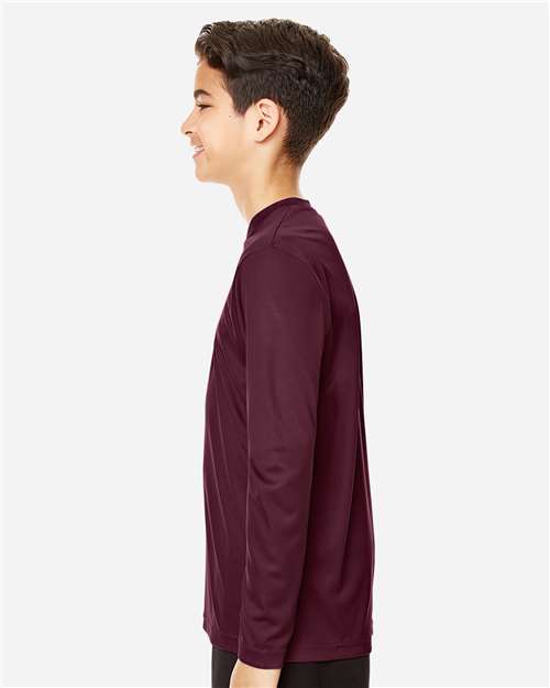 Team 365 TT11YL Youth Zone Performance Long Sleeve T-Shirt - Side view