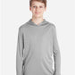 Team 365 TT41Y Youth Zone Performance Hooded Long Sleeve T-Shirt - Front view