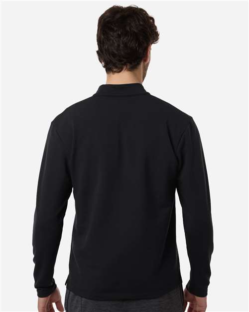 AllPro STF870 Men's Stretch Quarter-Zip Fleece Pullover - Back view