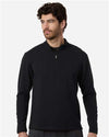 AllPro STF870 Men's Stretch Quarter-Zip Fleece Pullover - Front view