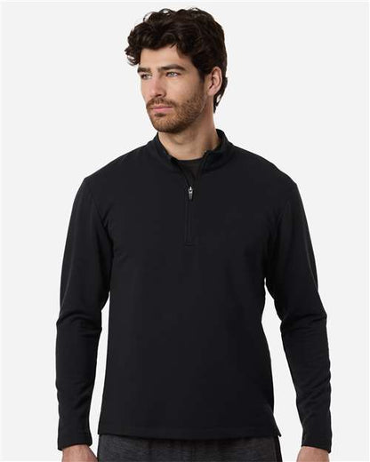 AllPro STF870 Men's Stretch Quarter-Zip Fleece Pullover - Front view