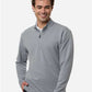 AllPro STF870 Men's Stretch Quarter-Zip Fleece Pullover - Front view