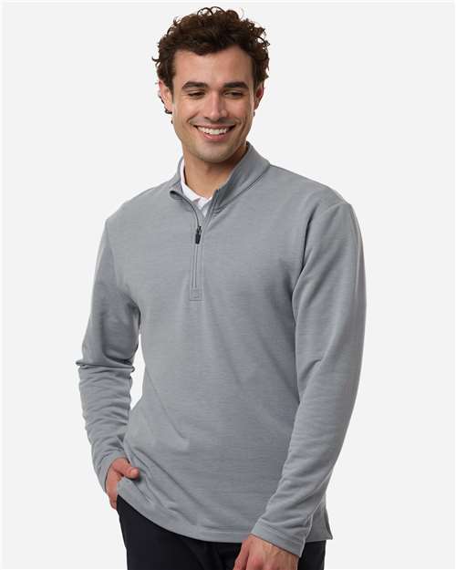 AllPro STF870 Men's Stretch Quarter-Zip Fleece Pullover - Front view