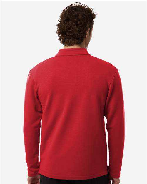 AllPro STF870 Men's Stretch Quarter-Zip Fleece Pullover - Back view
