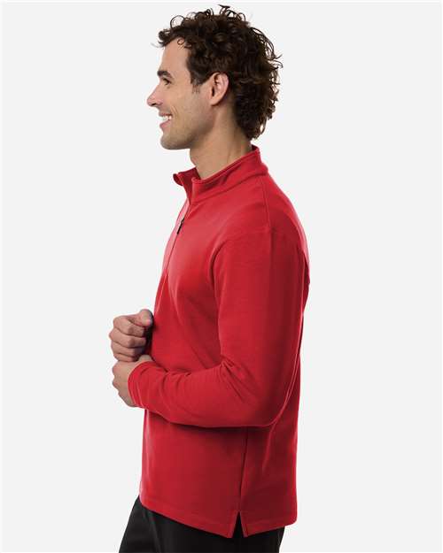AllPro STF870 Men's Stretch Quarter-Zip Fleece Pullover - Side view