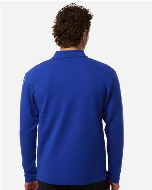 AllPro STF870 Men's Stretch Quarter-Zip Fleece Pullover - Back view