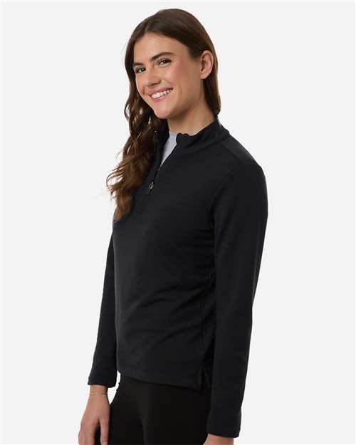 AllPro STF870L Women's Stretch Quarter-Zip Fleece Pullover - Side view