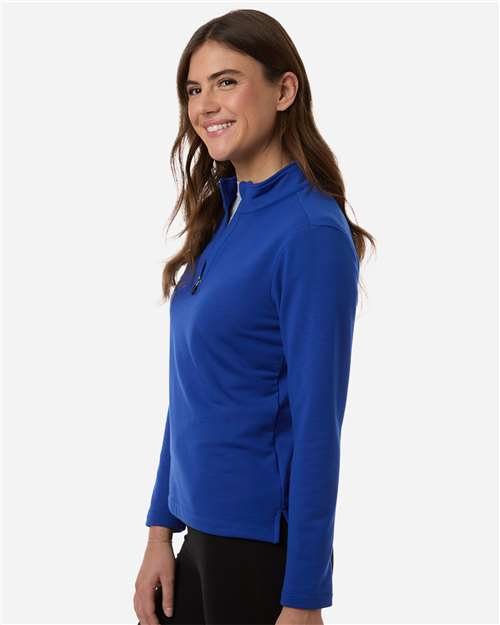 AllPro STF870L Women's Stretch Quarter-Zip Fleece Pullover - Side view