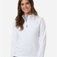 AllPro STF870L Women's Stretch Quarter-Zip Fleece Pullover - Front view