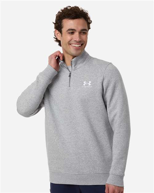 Under Armour 6012710 Men's Icon Fleece Quarter-Zip Pullover - Front view