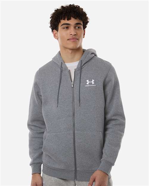Under Armour 1373881 Men's Icon Fleece Hooded Full-Zip - Front view