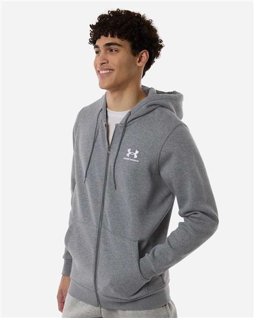 Under Armour 1373881 Men's Icon Fleece Hooded Full-Zip - Side view