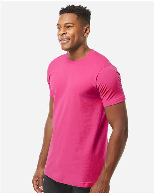 Tultex 202 Unisex Fine Jersey T-Shirt - Side view