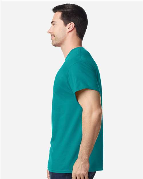 Gildan 5000 Unisex USA-Made Fine Jersey T-Shirt - Side view