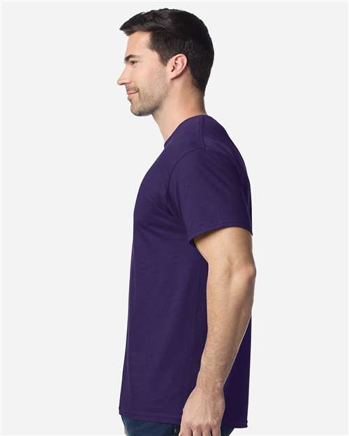 Gildan 5000 Unisex USA-Made Fine Jersey T-Shirt - Side view