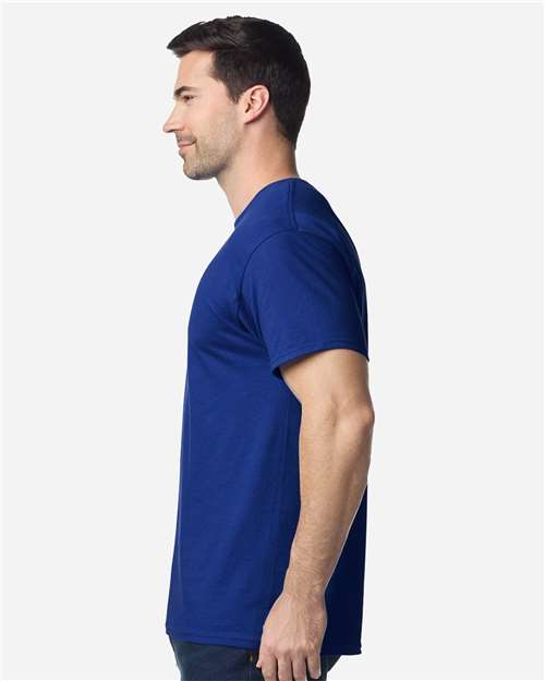 Gildan 5000 Unisex USA-Made Fine Jersey T-Shirt - Side view