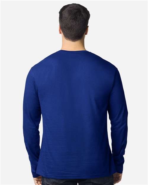 Gildan 64400 Unisex Softstyle? Long Sleeve T-Shirt - Back view