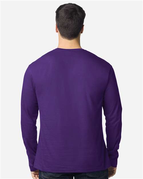 Gildan 64400 Unisex Softstyle? Long Sleeve T-Shirt - Back view