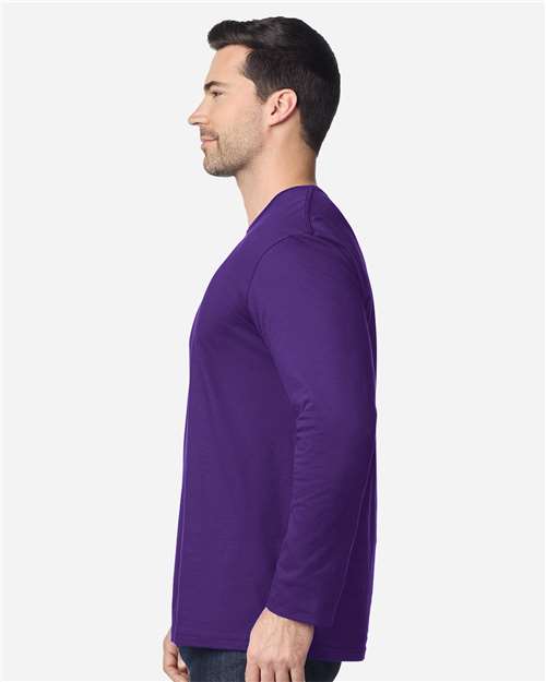 Gildan 64400 Unisex Softstyle? Long Sleeve T-Shirt - Side view